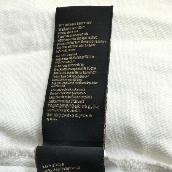 Mavi Gold Women's Long White Denim Shacket Jacket USA Size L - Picture 11 of 11